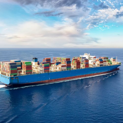 Sea freight cargo ship